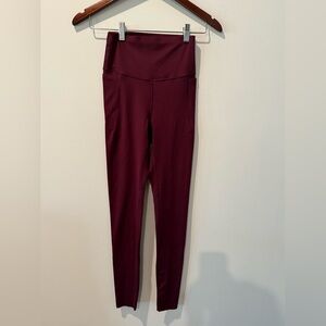 PINK Victoria's Secret Maroon Leggings